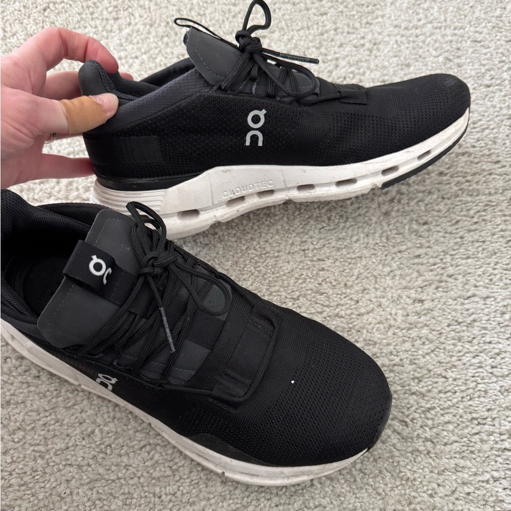 On Running Cloudnova Phantom White Trainers Black… - image 3